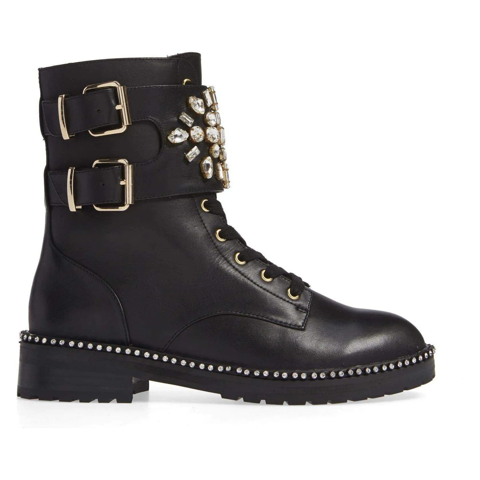 Stoop Embellished Combat Boots