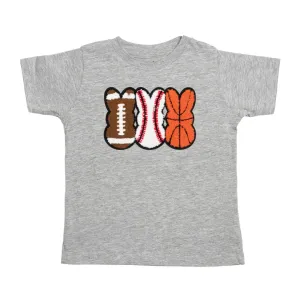 Sweet Wink Sports Peeps Patch Easter Short Sleeve T-Shirt - Gray
