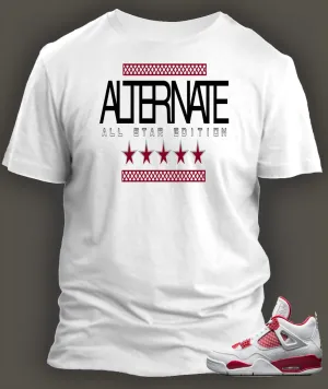 T Shirt To Match Retro Air Jordan 4 Alternate 89 Shoe