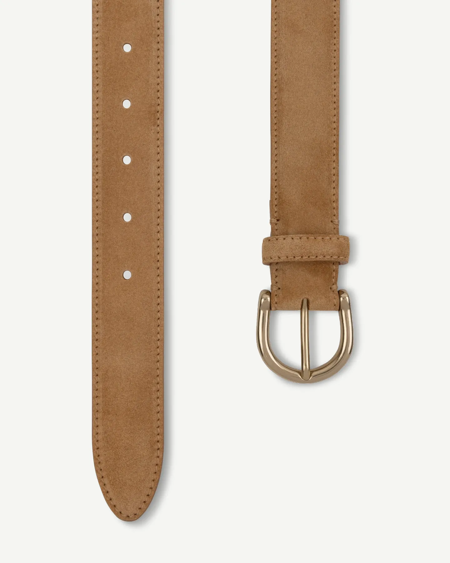 Tan Suede Dress Belt