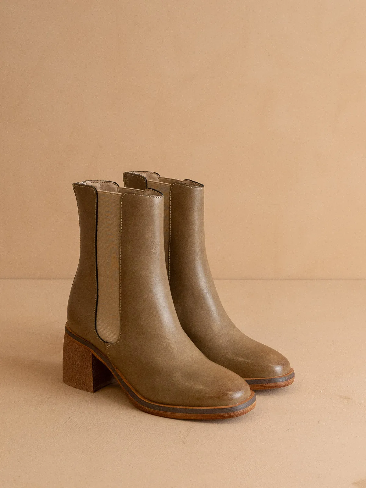 The Olivia | Dune Chelsea Heel Boots