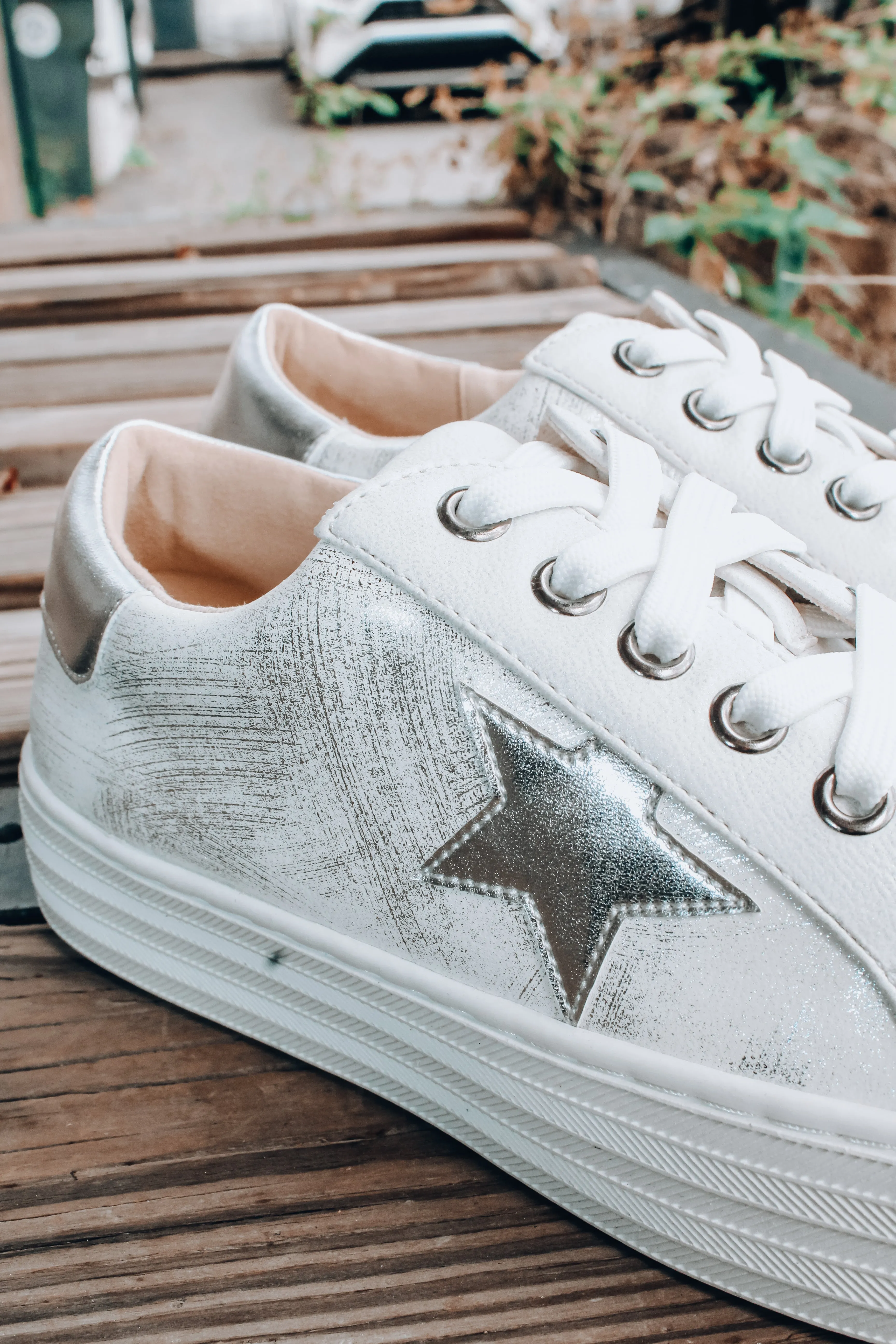The Star Gaze Sneaker in White