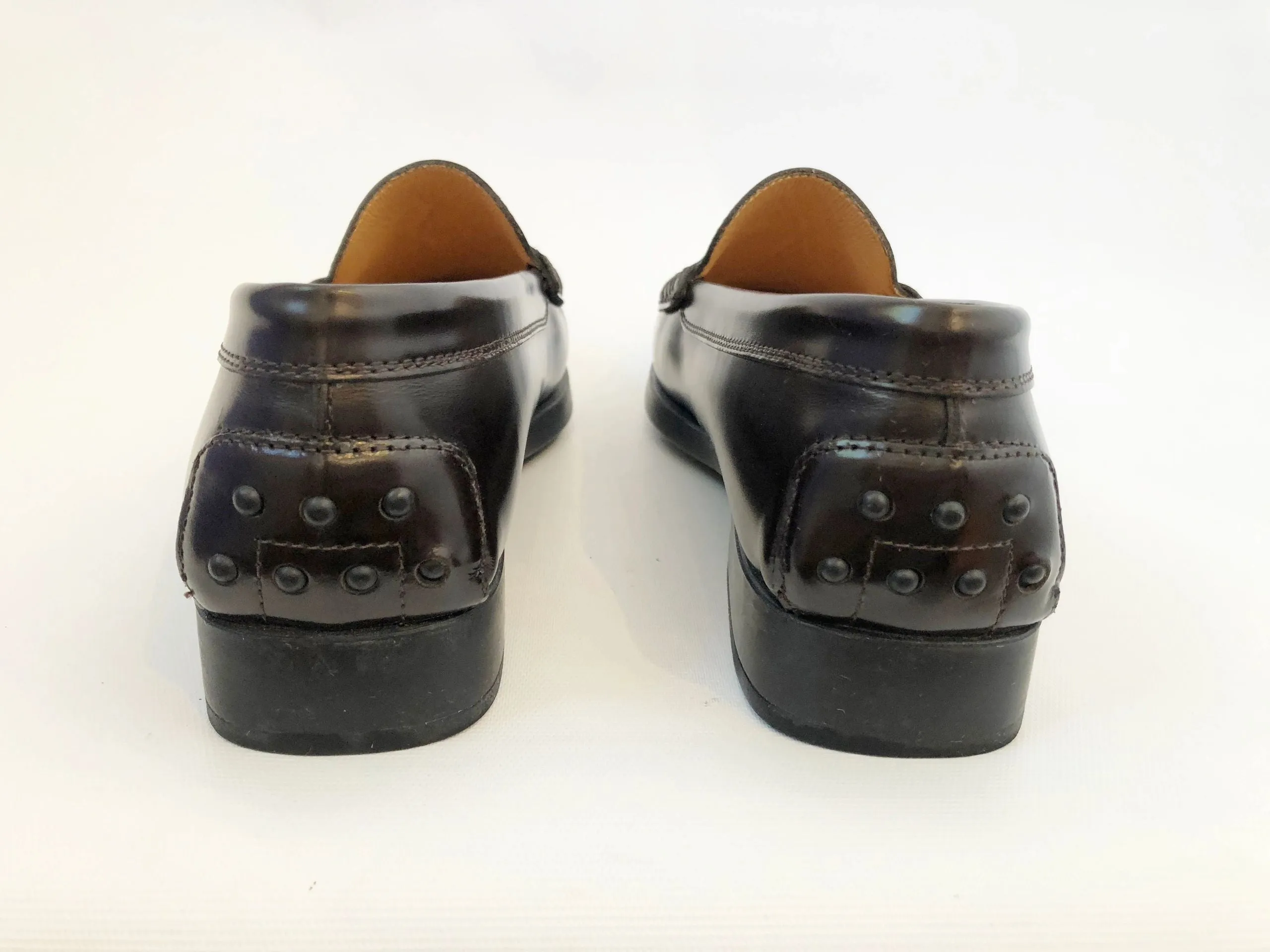 Tod's Brown Leather Loafer Size 40 It (10 Us)