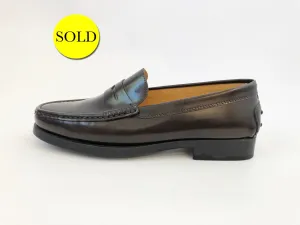 Tod's Brown Leather Loafer Size 40 It (10 Us)