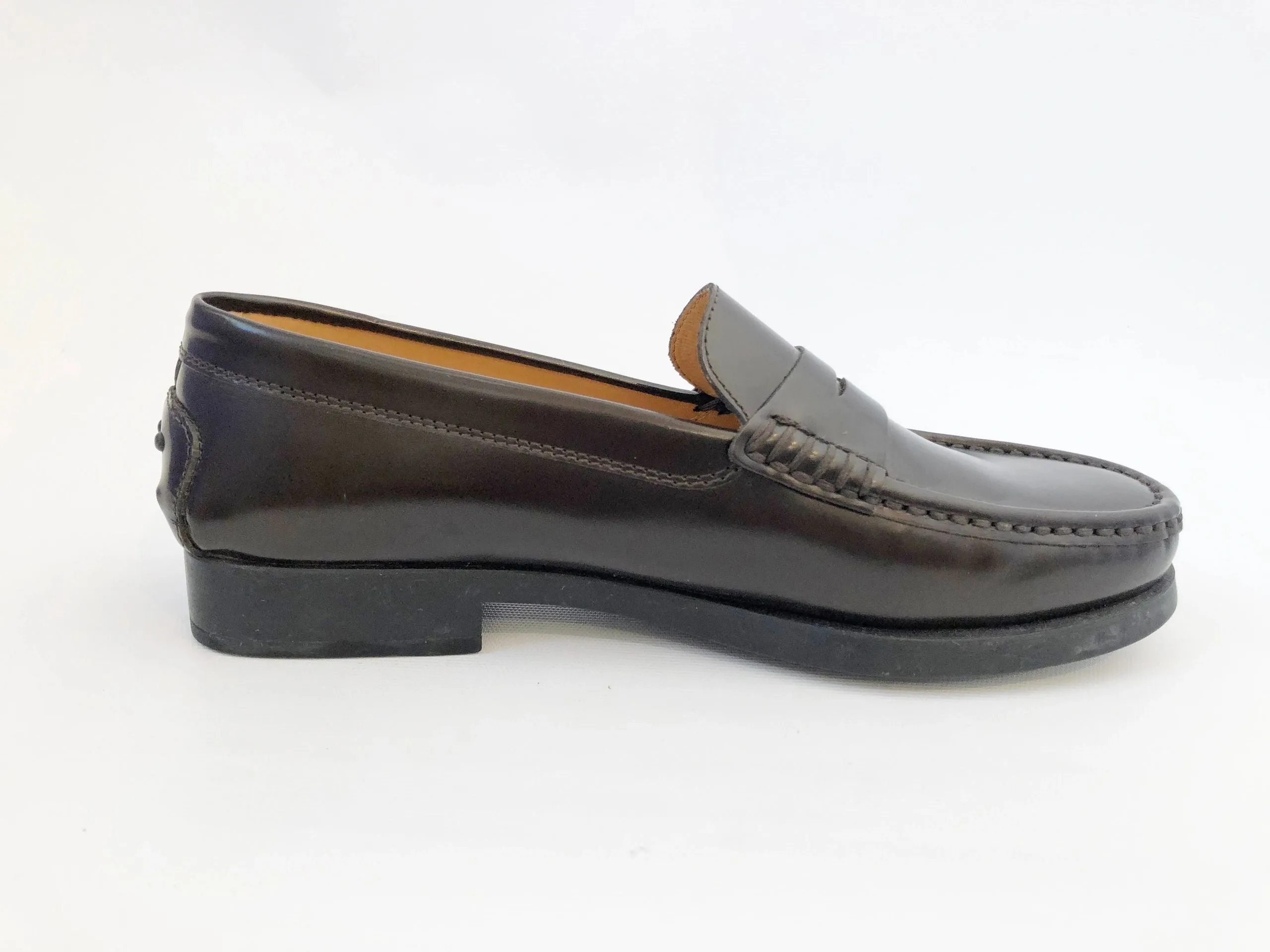 Tod's Brown Leather Loafer Size 40 It (10 Us)