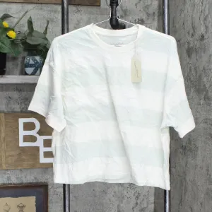 Universal Thread Women's Striped Short Sleeve Boxy T-Shirt 562072-1