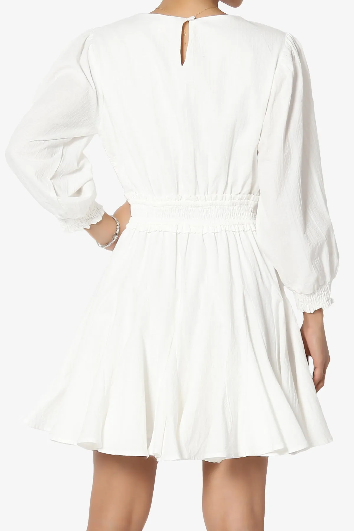 Viola Embroidered Cotton-Voile Mini Dress