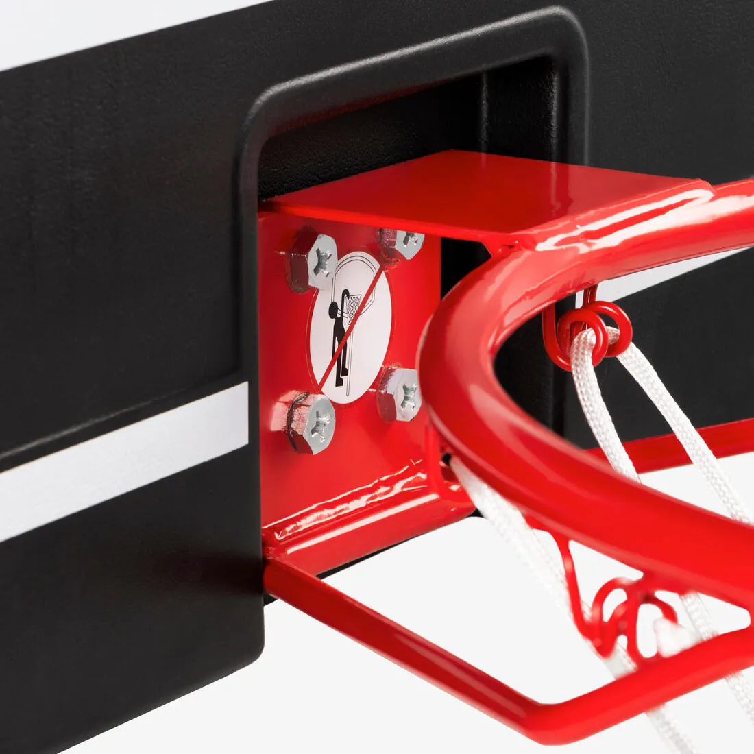 Wall Mounted Basketball Hoop By Tarmak In Black/Red - One Size