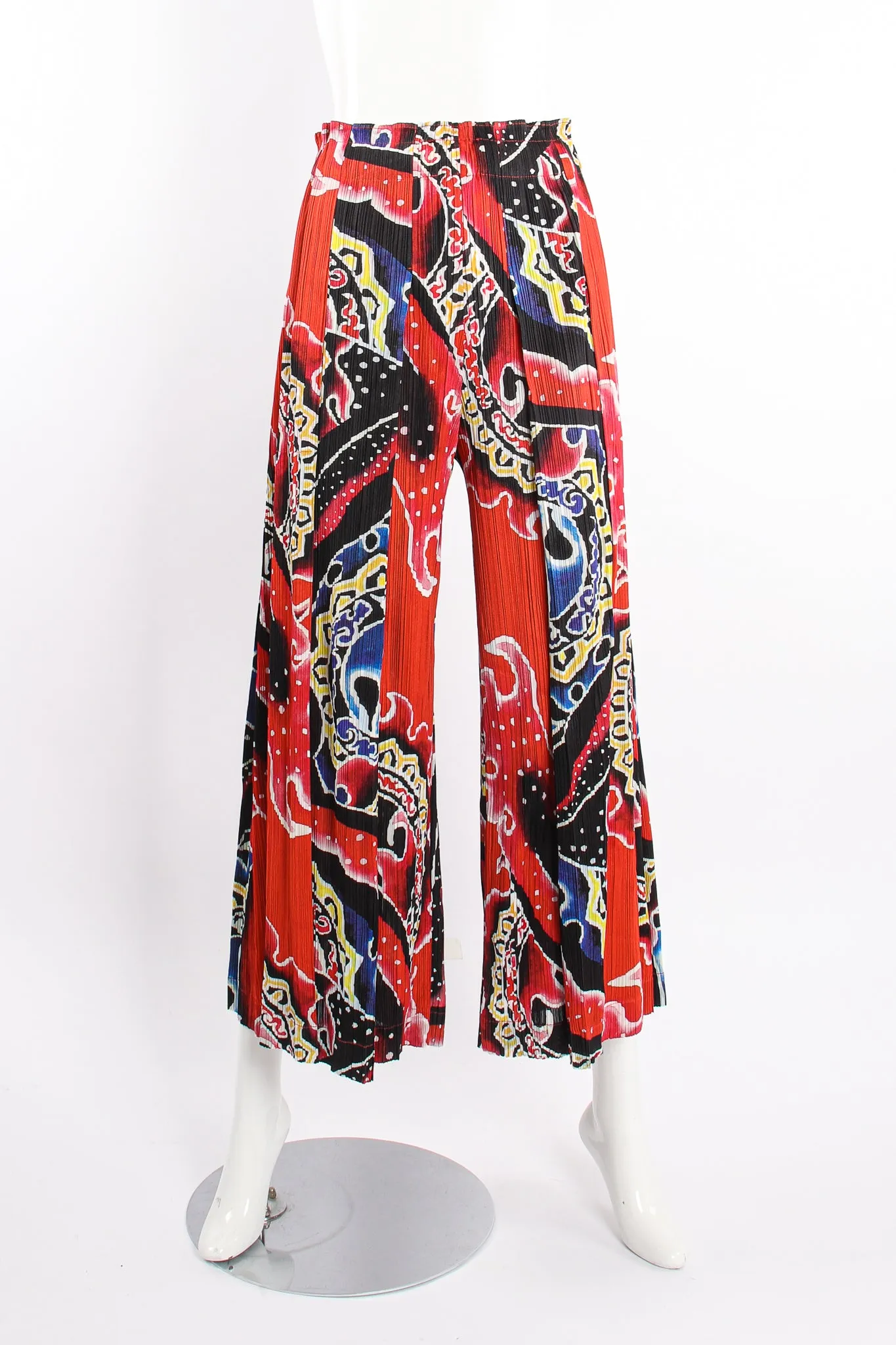 Wide Leg Fire Print Pant