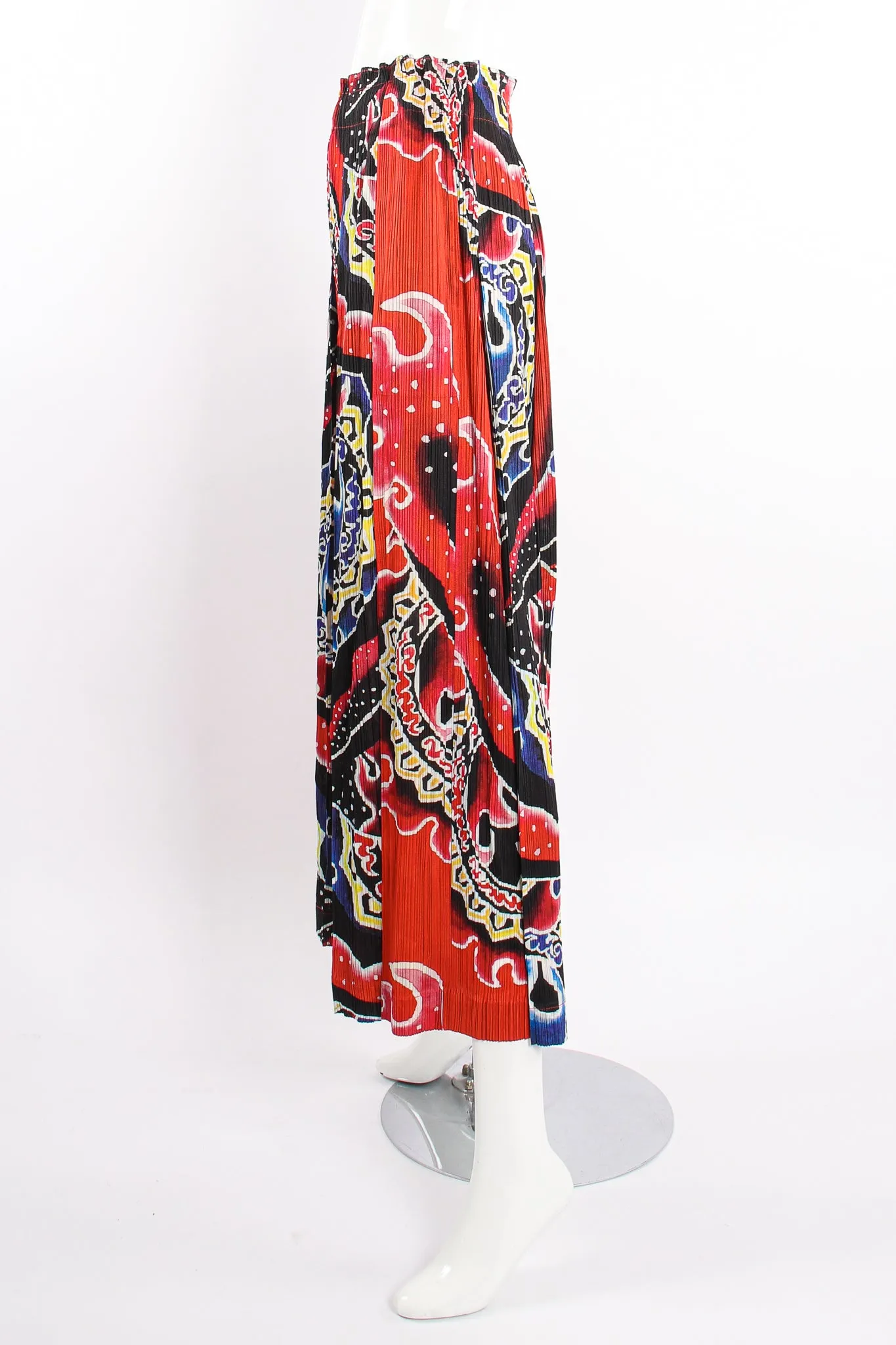 Wide Leg Fire Print Pant
