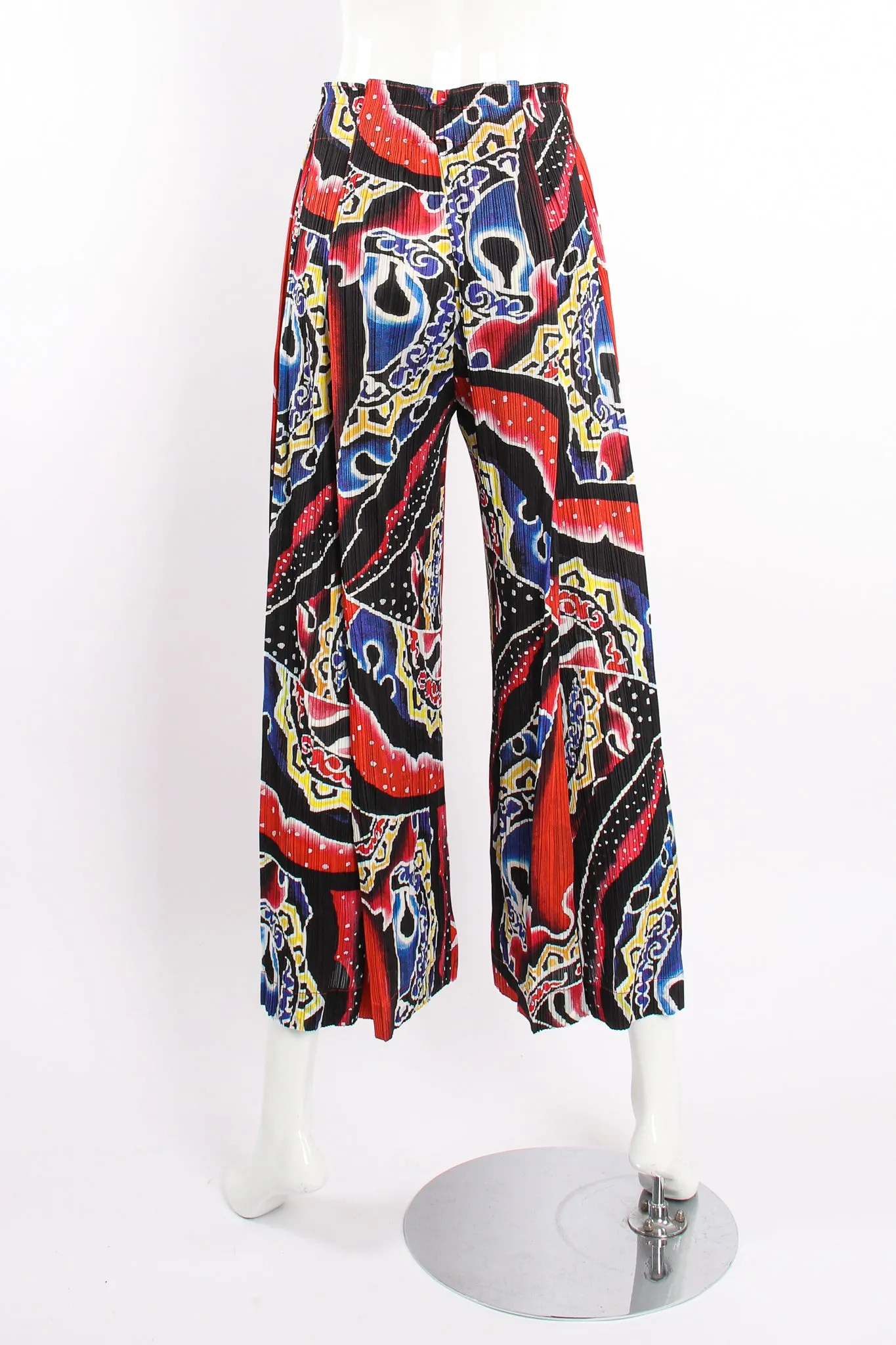 Wide Leg Fire Print Pant