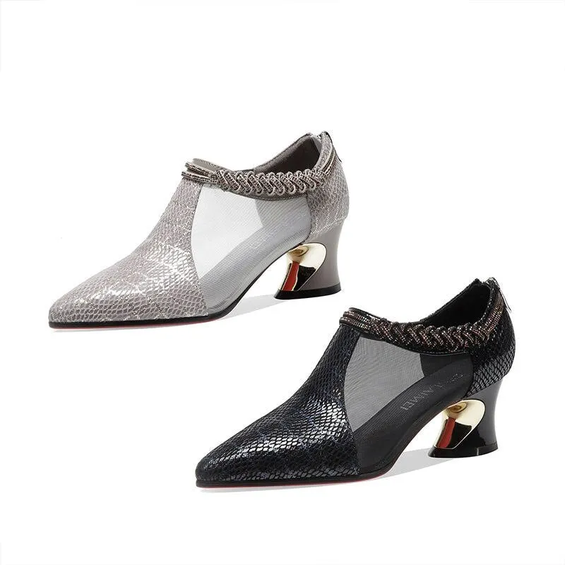 Woman Sandals Ladies Mesh Ankle Boot