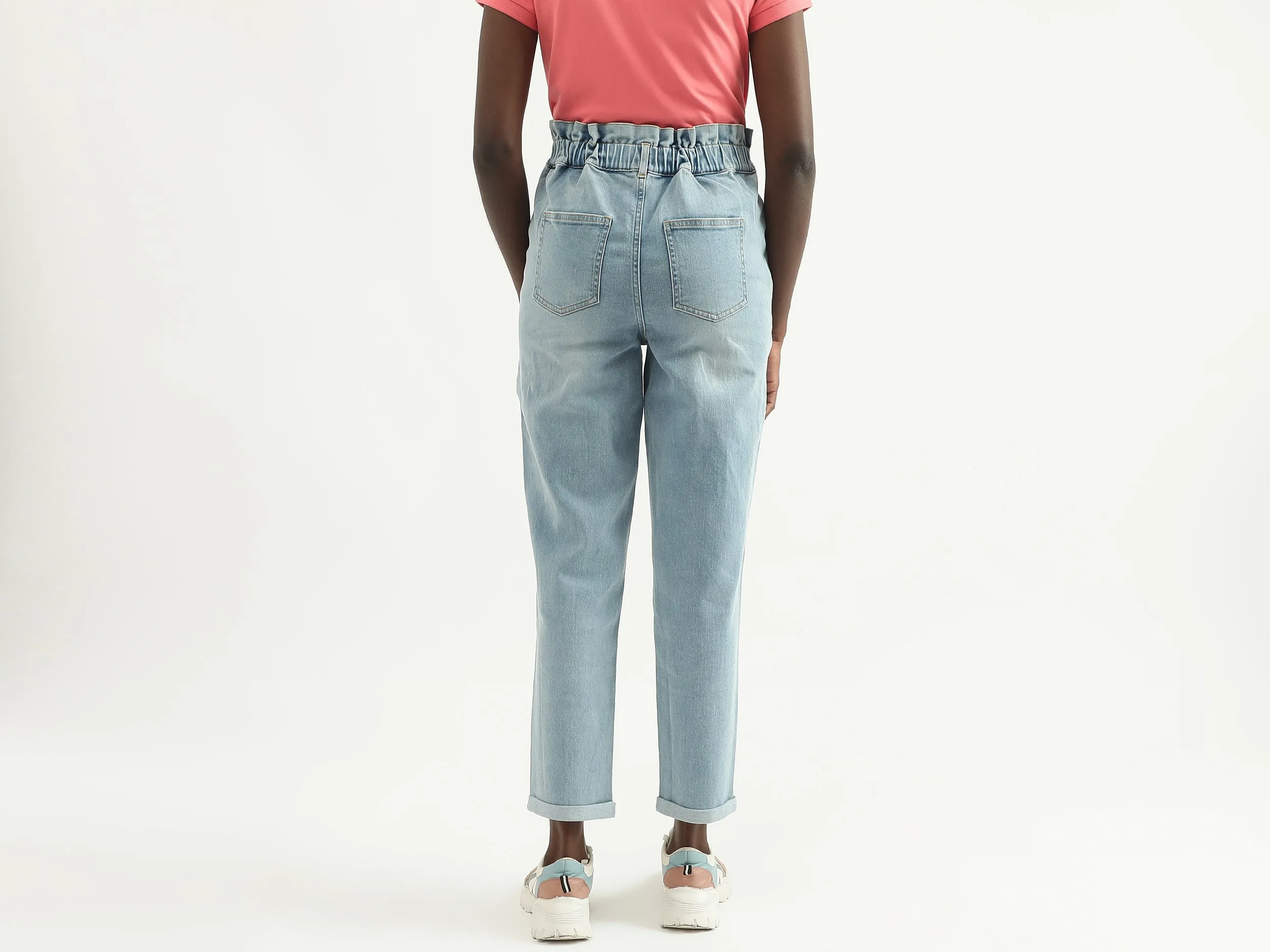 Women Solid Slouchy Fit Jeans