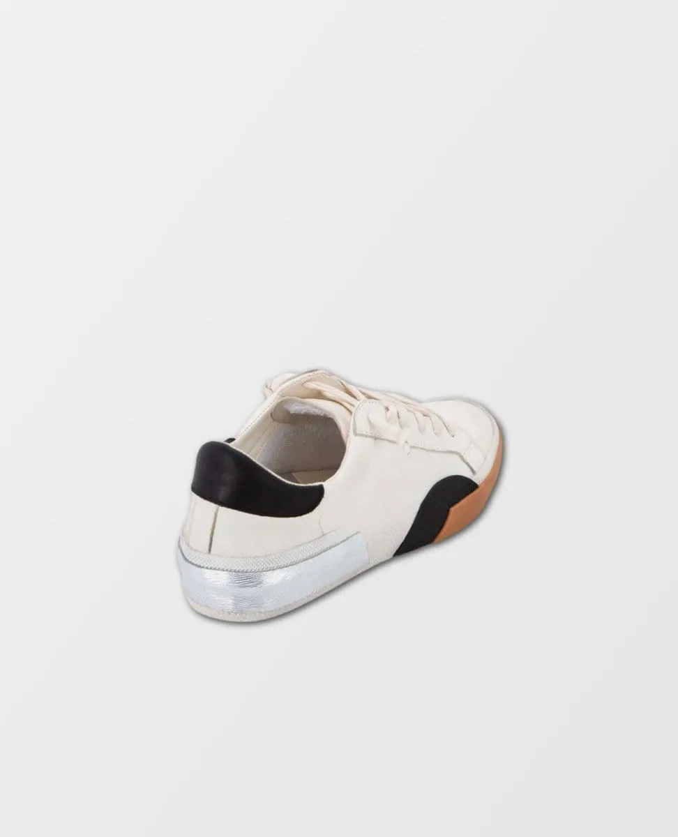 Zina Sneakers White Black Leather