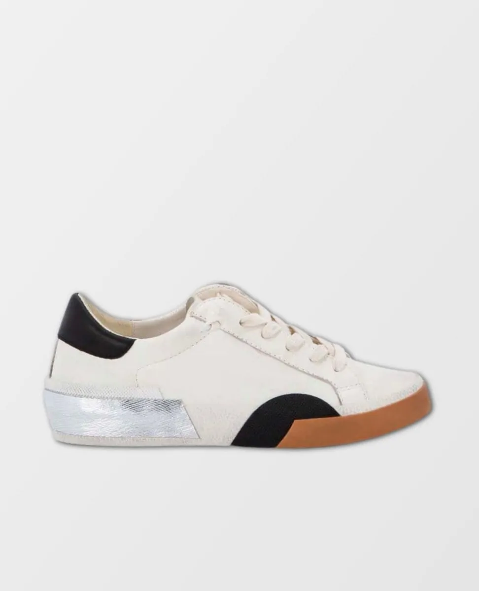 Zina Sneakers White Black Leather